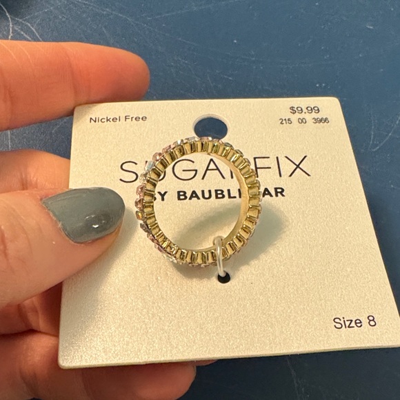 Brand new Sugarfix by BaubleBar goldtone and crystal Ring - Picture 2 of 5
